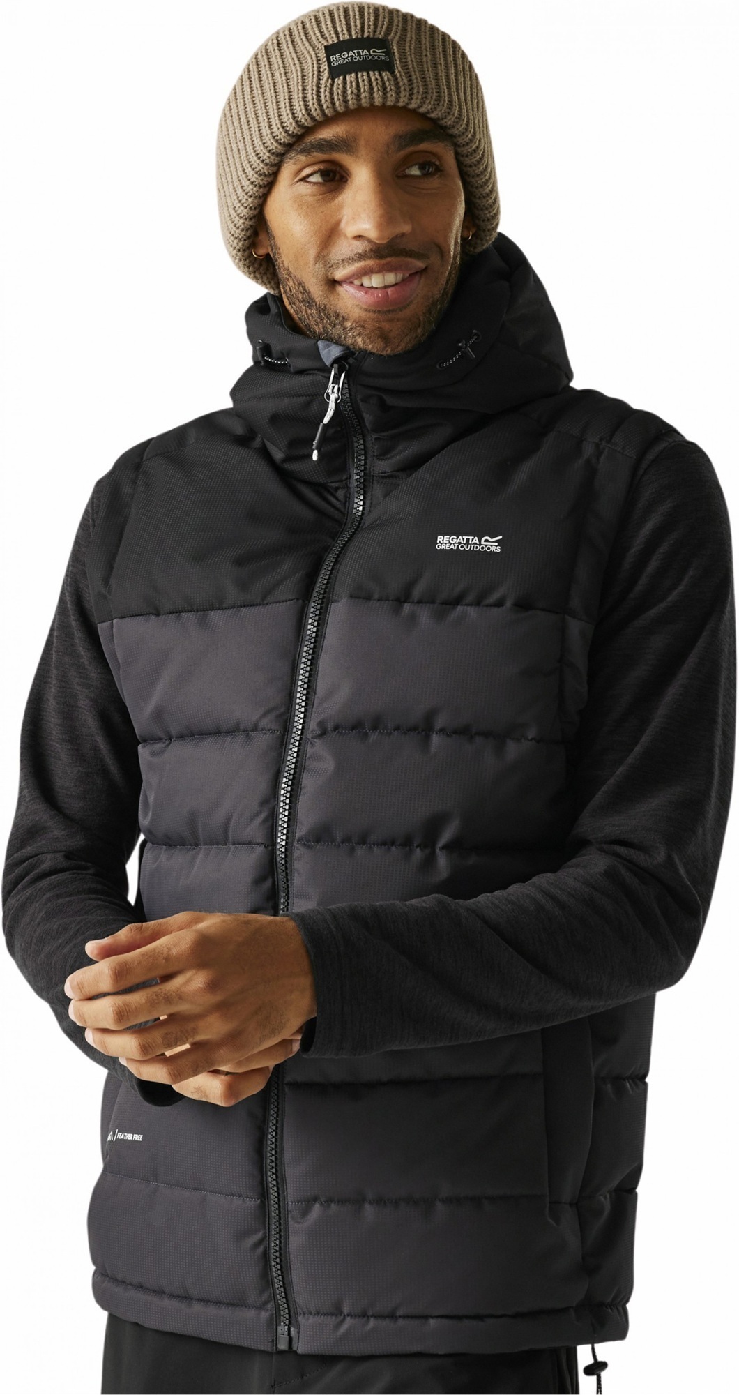 Жилет чоловічий Regatta AldthornB/W RMB182-61G XL сірийфото1