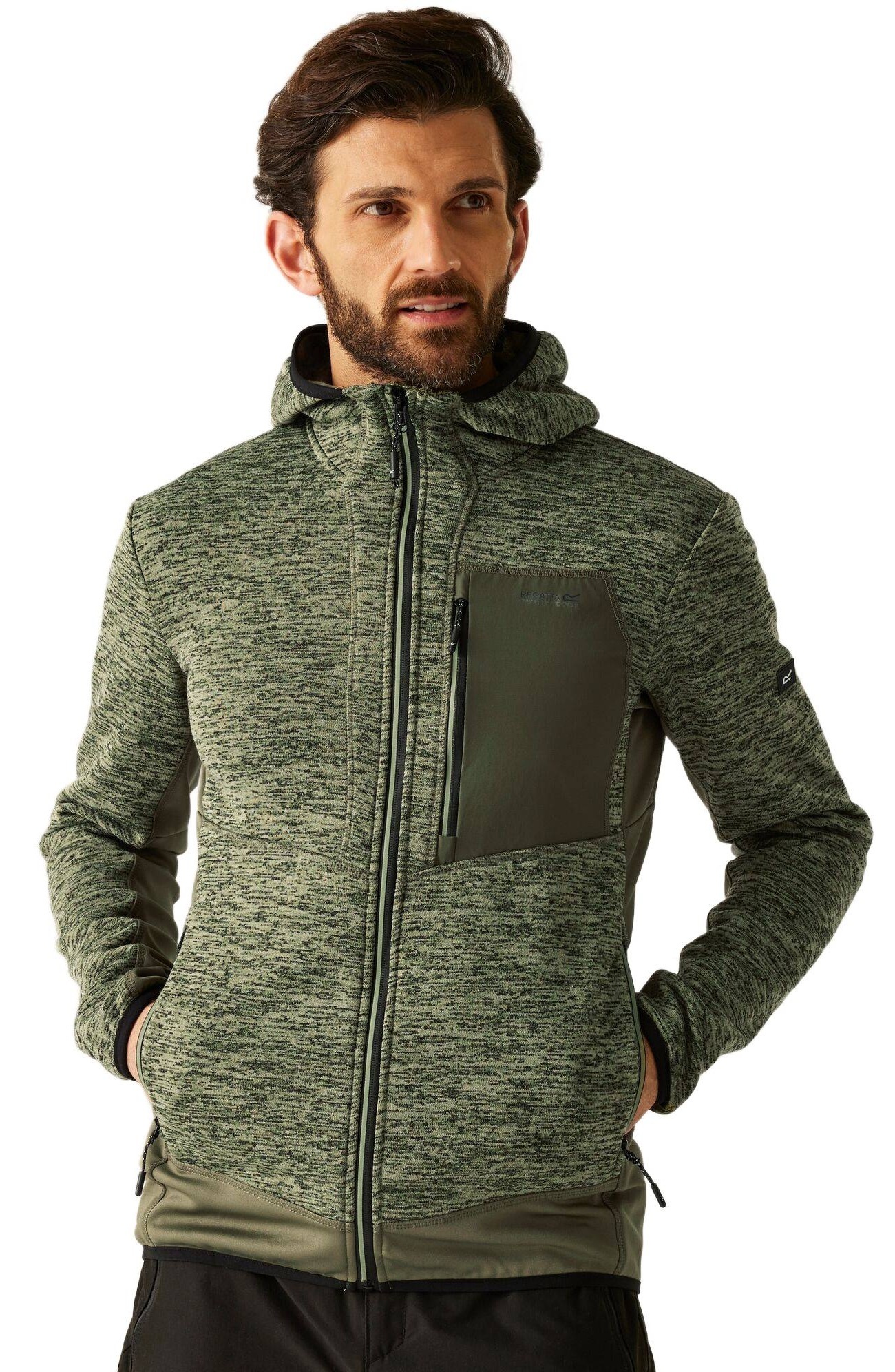 Кофта флисовая мужская Regatta Alven RMA651-ZLZ S хаки фото 1