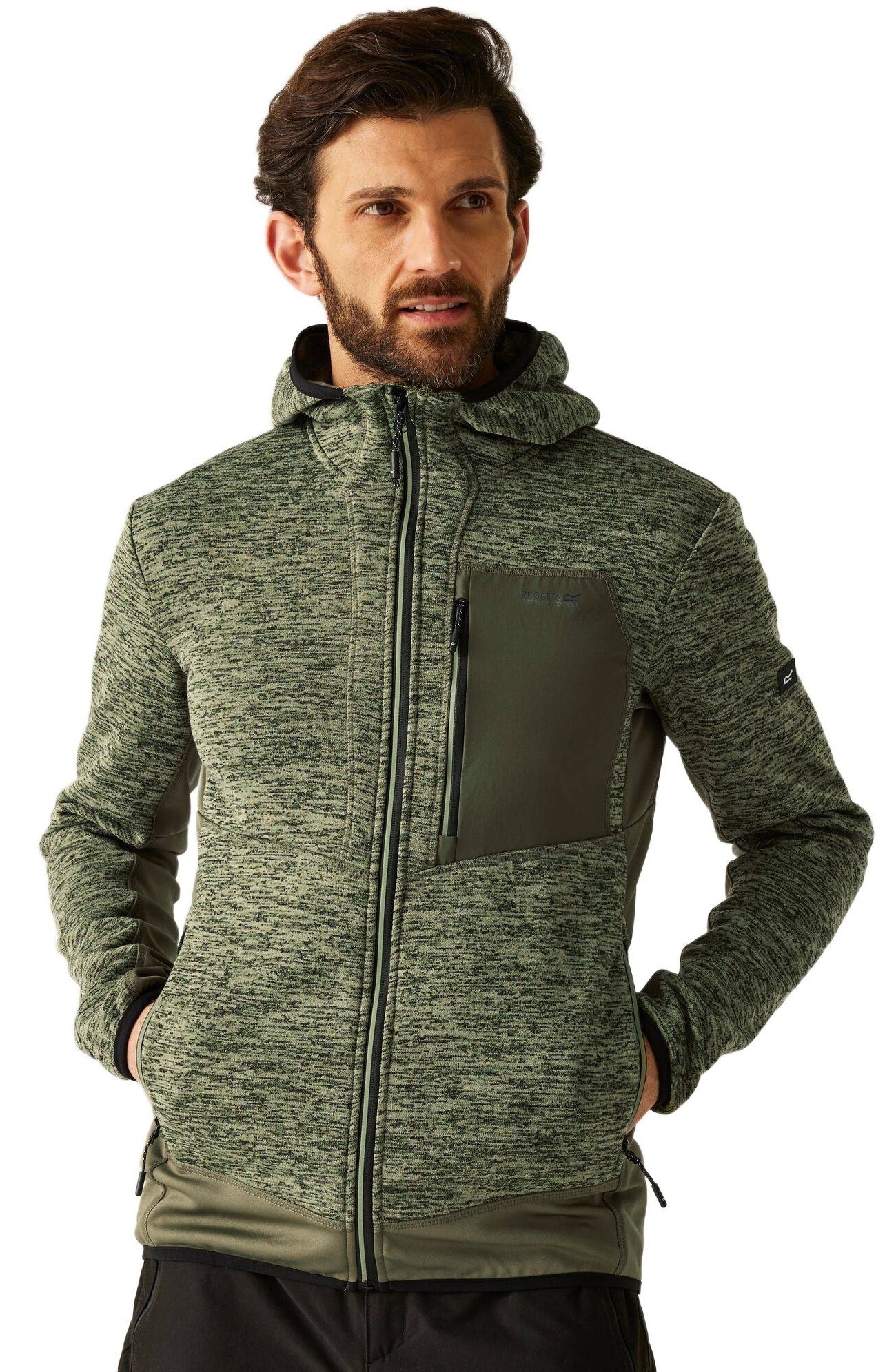 Кофта флисовая мужская Regatta Alven RMA651-ZLZ 2XL хаки фото 1