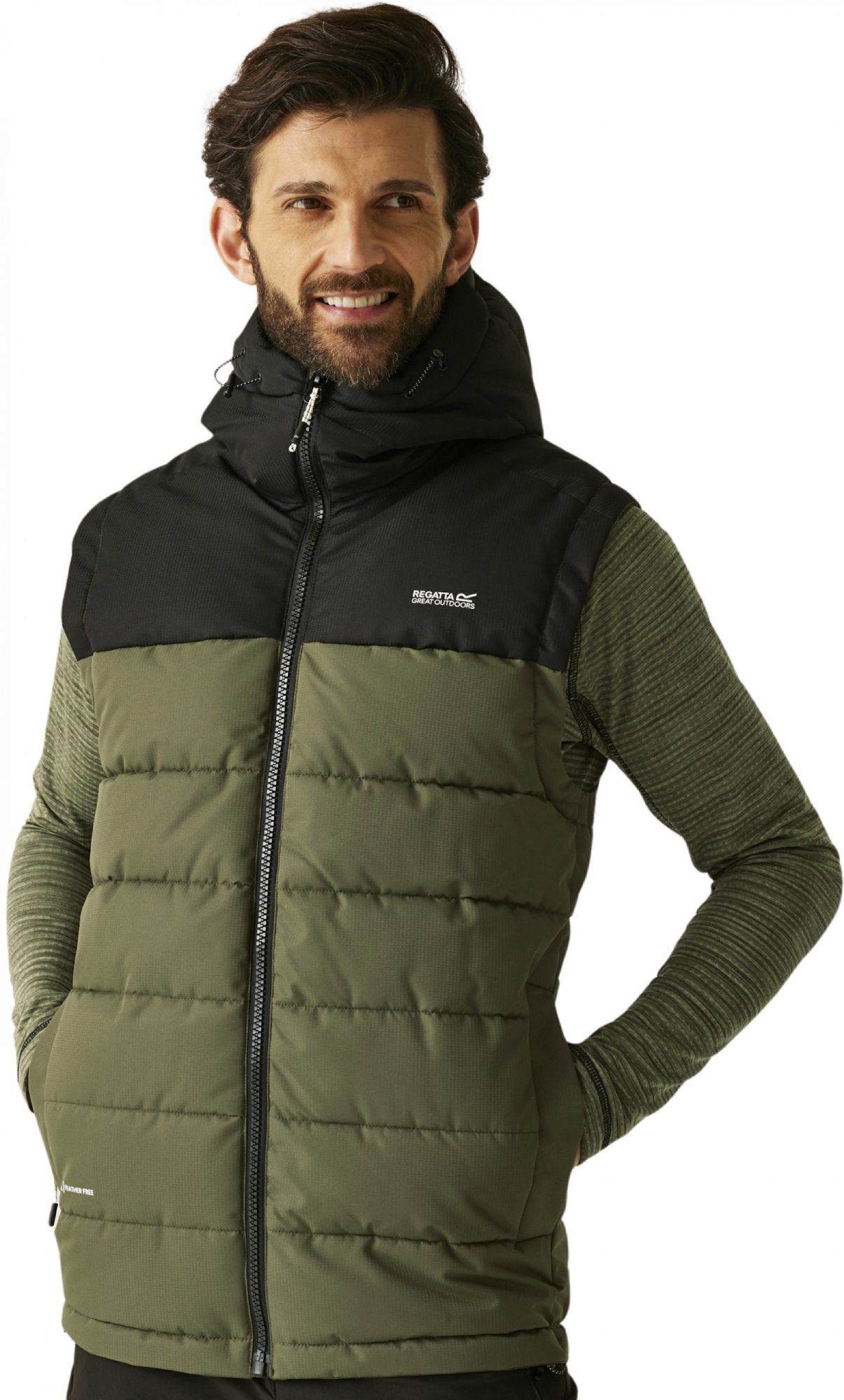 Жилет чоловічий Regatta AldthornB/W RMB182-ZYI 3XL хакіфото1