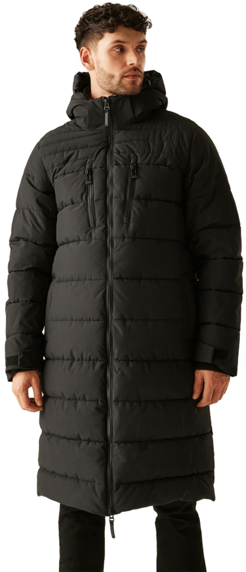 Куртка зимняя длинная мужская Regatta Mottere RMN316-800 XL черная фото 1