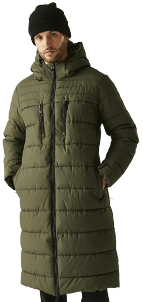 Куртка зимняя длинная мужская Regatta Mottere RMN316-ZZV S хаки фото