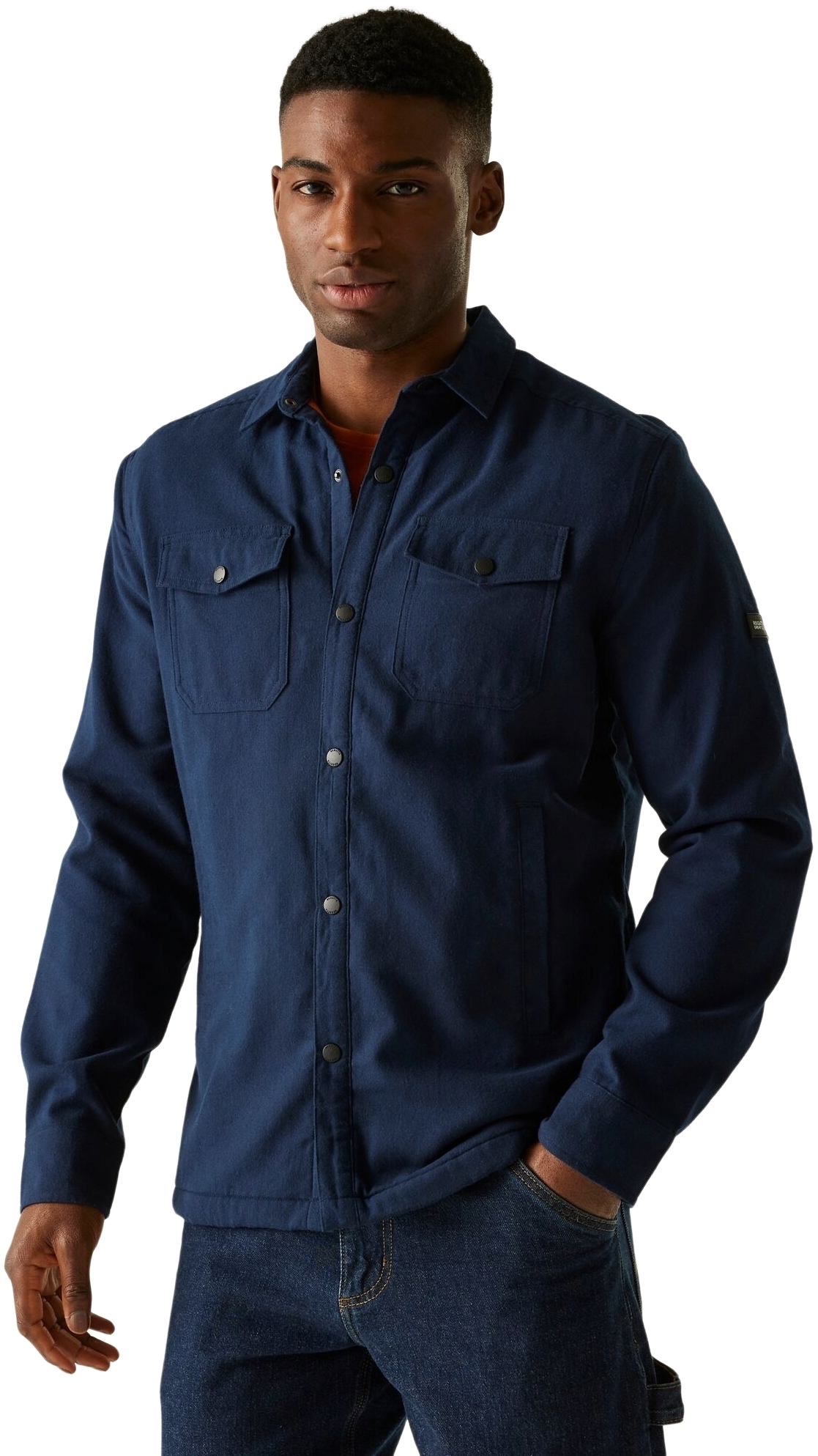 Сорочка бавовняна з довгим рукавом чоловіча Regatta SpennithShacket RMS222-ZHZ XL синяфото1