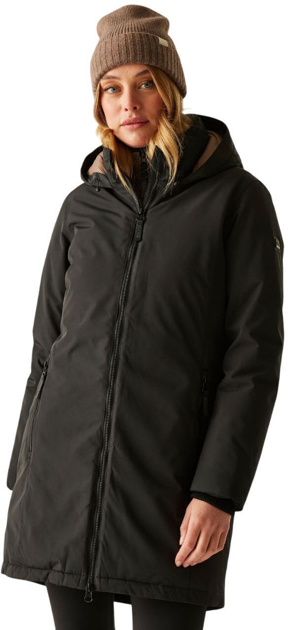 Куртка зимняя длинная женская Regatta Women's Marron RWP459-ZM5 14 черная фото1