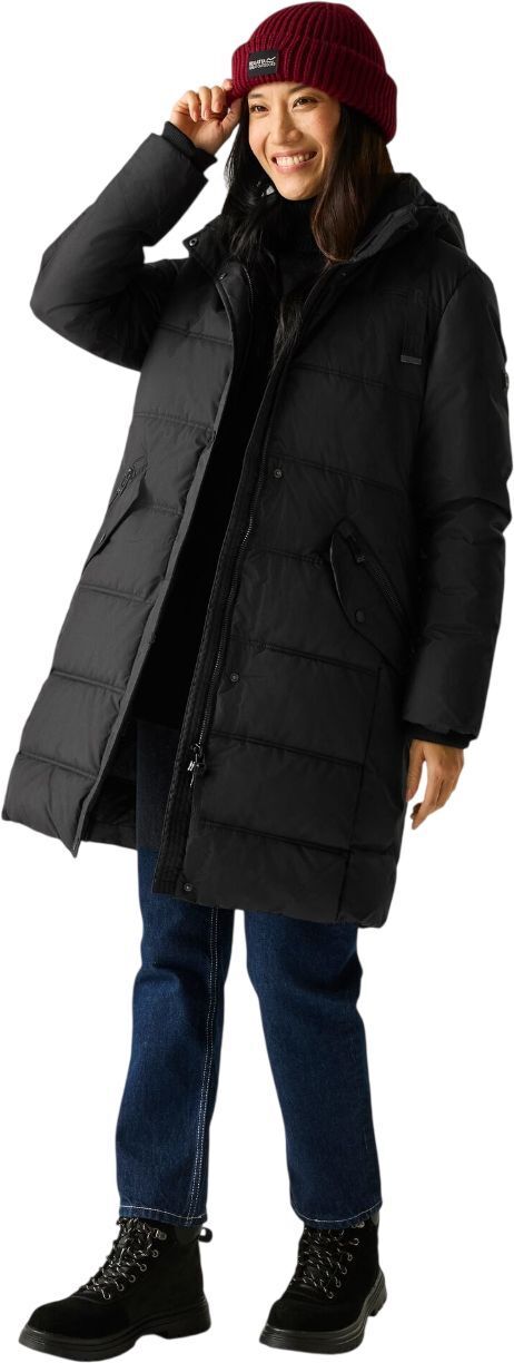 Куртка зимова довга жіноча Regatta Eryn RWN411-800 10 чорнафото1