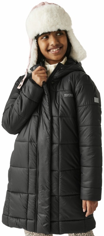 Куртка зимова довга для дівчаток Regatta JuniorEmbrie RKN195-800 7-8 чорнафото1
