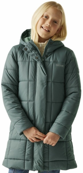 Куртка зимняя длинная для девочек Regatta JuniorEmbrie RKN195-ZM6 9-10 бирюзовая фото