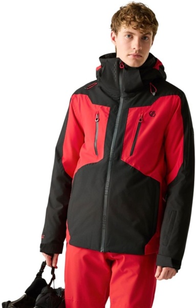 Куртка горнолыжная мужская Dare2b Assimilate Jacket DMP 607-0EX XL чорна/красная фото 