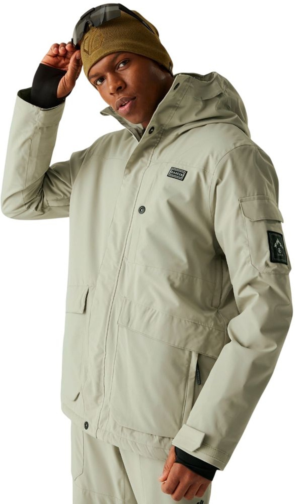 Куртка для сноуборда мужская Dare2b Twin Tip Jacket DMP 614-06Q L бежевая фото 1