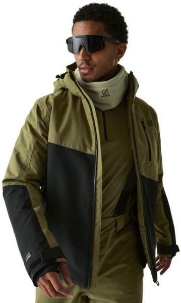 Куртка горнолыжная Мужчинам Dare2Be HalfpipeIIIJk DMP611-0GM L черная/хаки фото