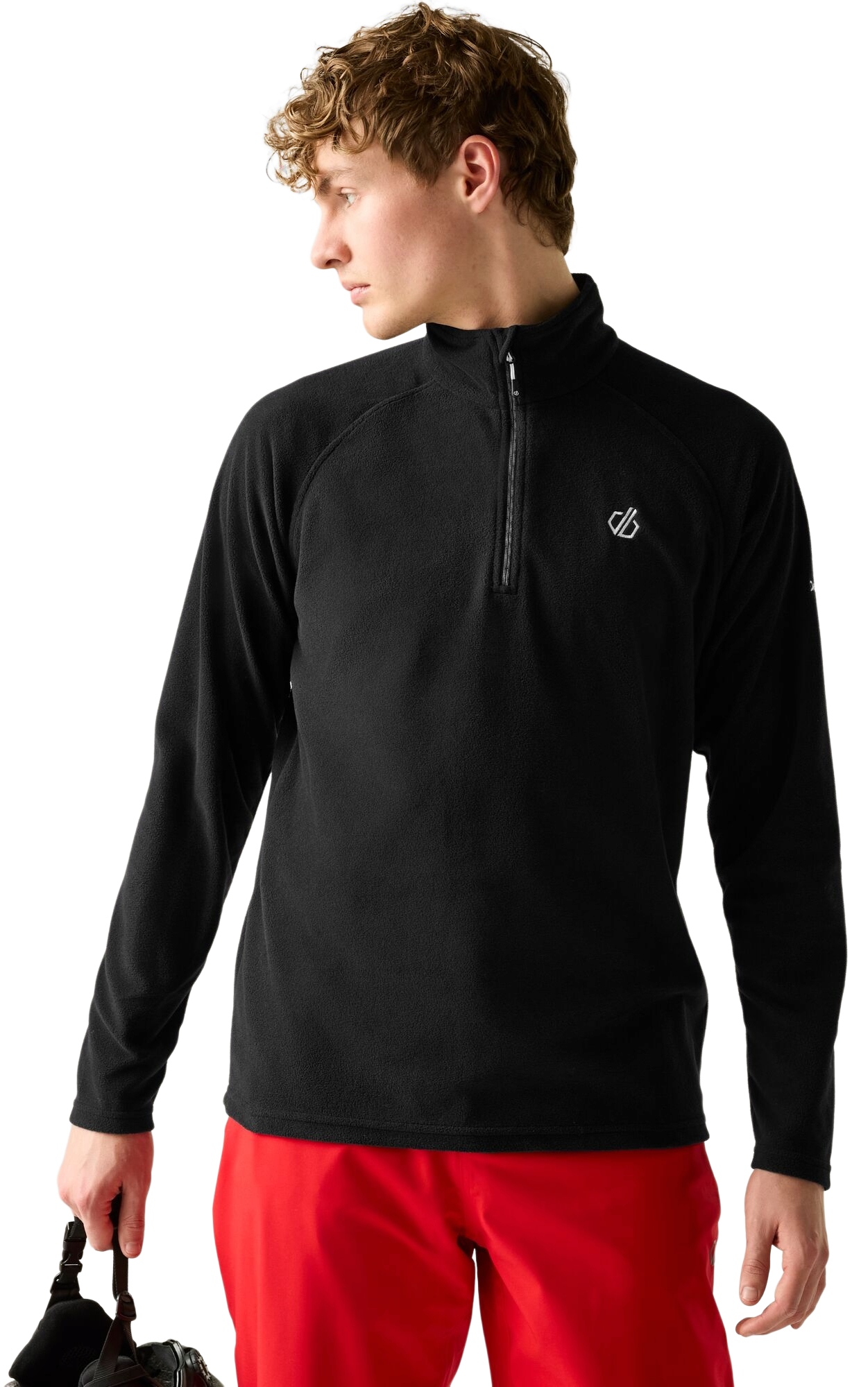 Лонгслів чоловічий Dare2B Freethink II Half Zip Fleece DMA473-800 S чорнийфото1