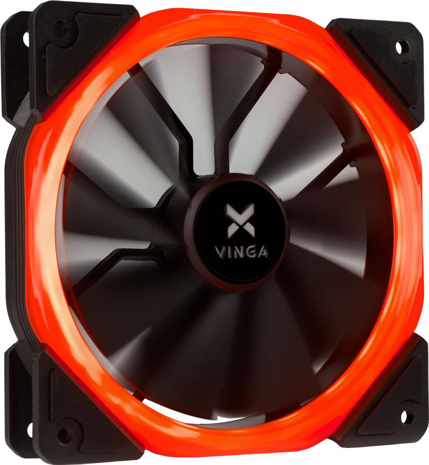 Корпусний вентилятор Vinga LED fan-01 red (LED fan-01 red) фото1