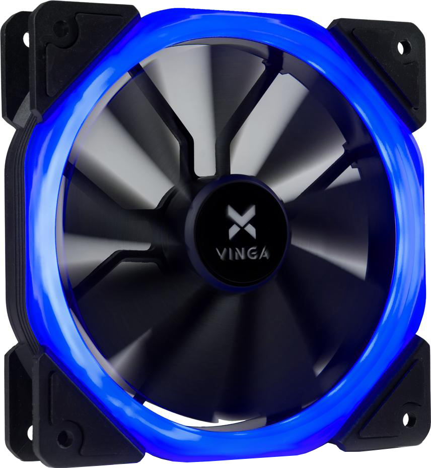 Корпусний вентилятор Vinga LED fan-01 blue (LED fan-01 blue) фото1