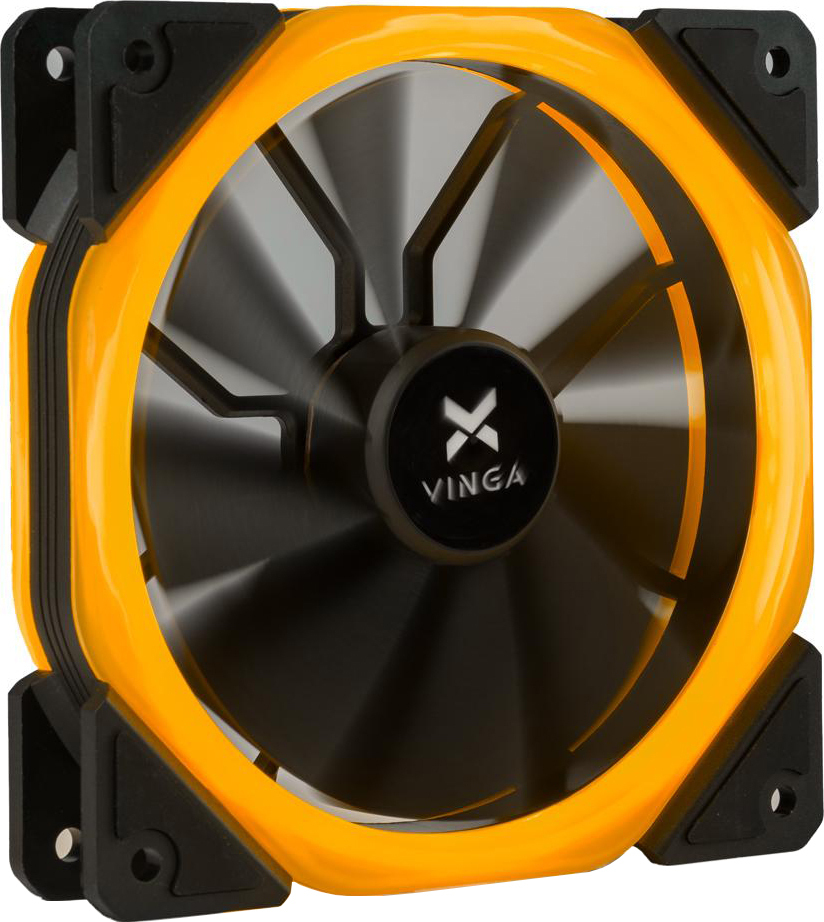 Корпусный вентилятор Vinga LED fan-02 orange (LED fan-02 orange) фото1