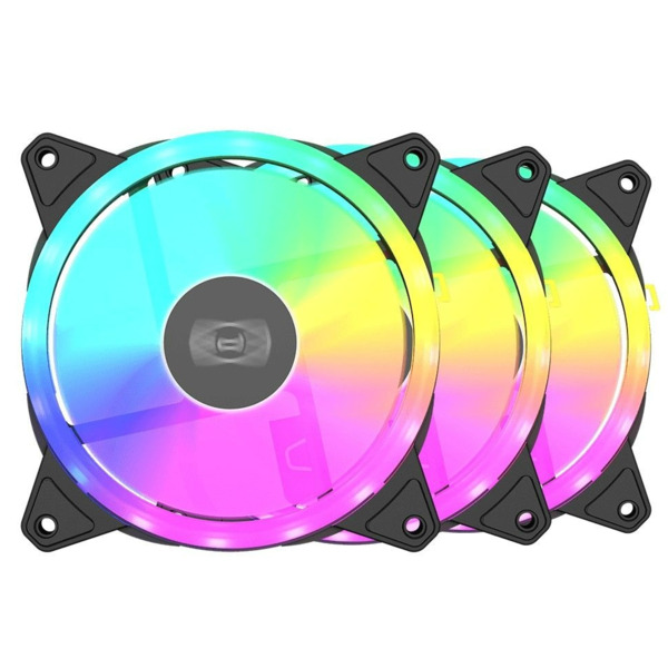 Корпусный вентилятор PcCooler F3 T120 ARGB BK 3IN1 (F3 T120 ARGB BK 3IN1)