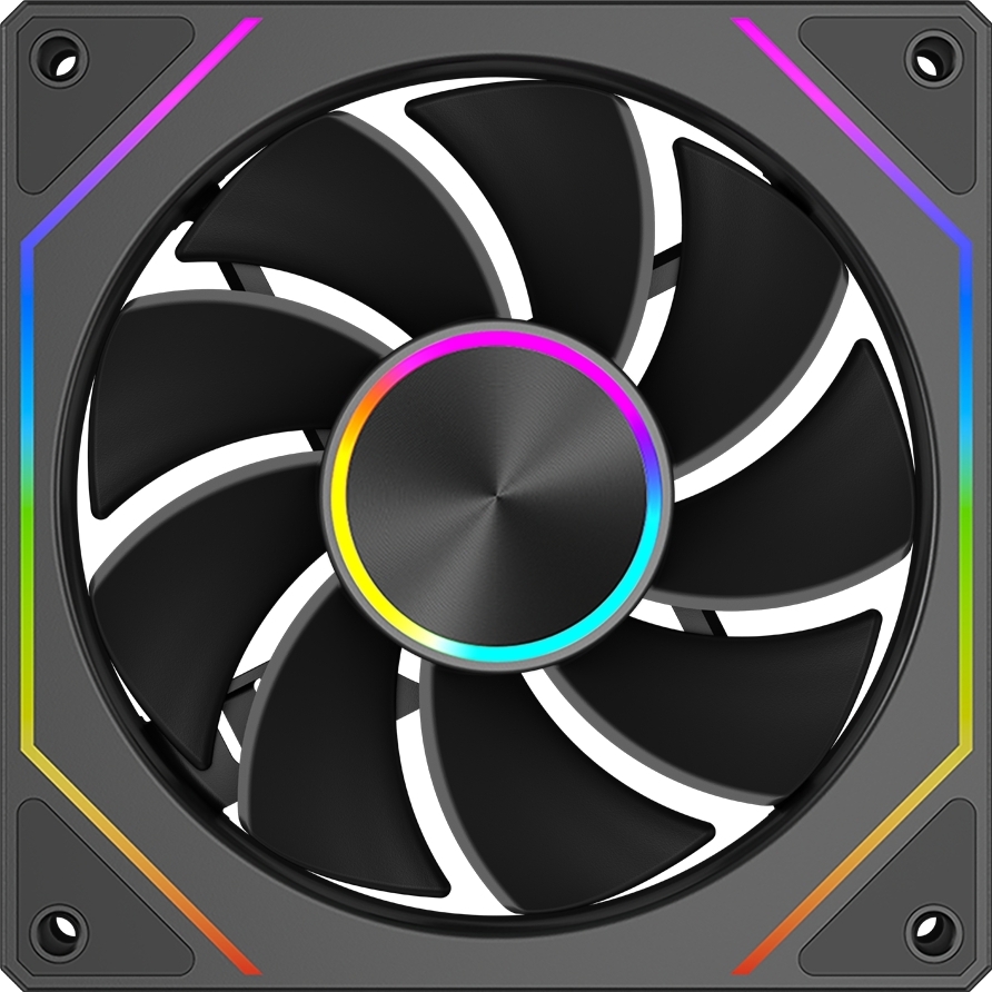 Корпусный вентилятор PcCooler FG120R ARGB Black (FG120R ARGB BK) фото1