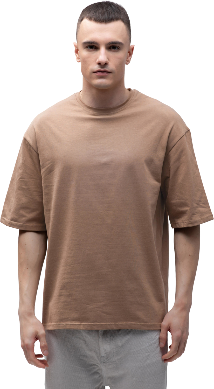Футболка мужская хлопковая Ray U0104M-Brown L/XL коричневая