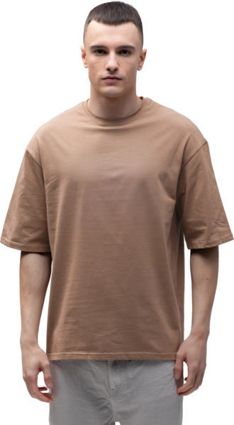 Футболка мужская хлопковая Ray U0104M-Brown L/XL коричневая фото 