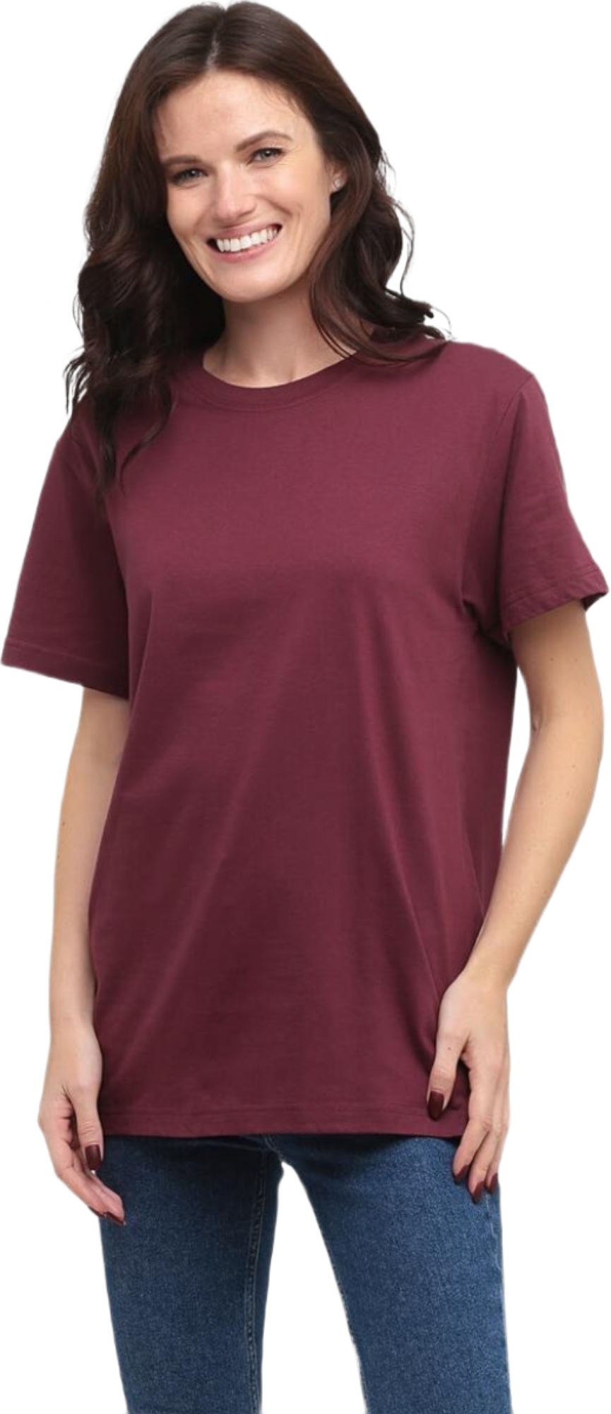 Футболка женская хлопковая Stedman ST2000W-BGR XXL бордовая фото 1