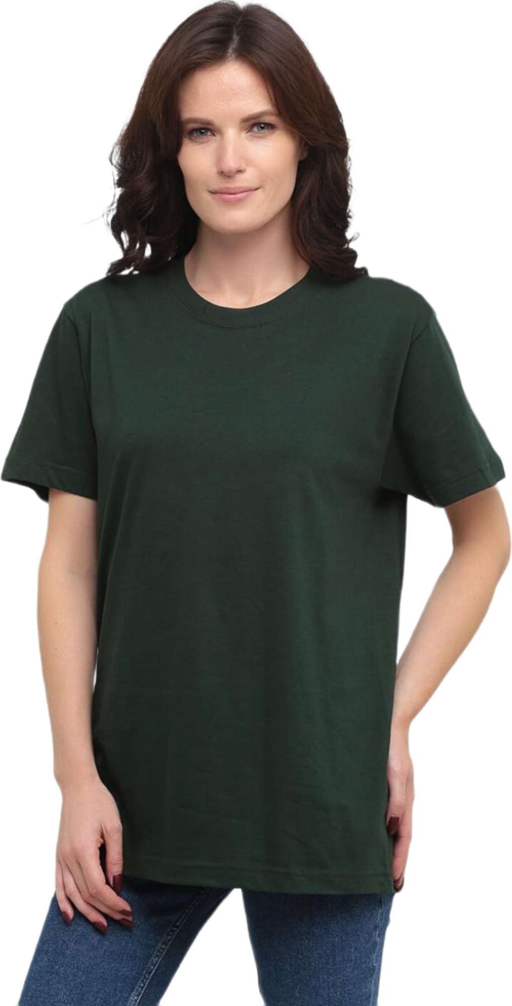 Футболка женская хлопковая Stedman ST2000W-BOG S темно-зеленая фото 1