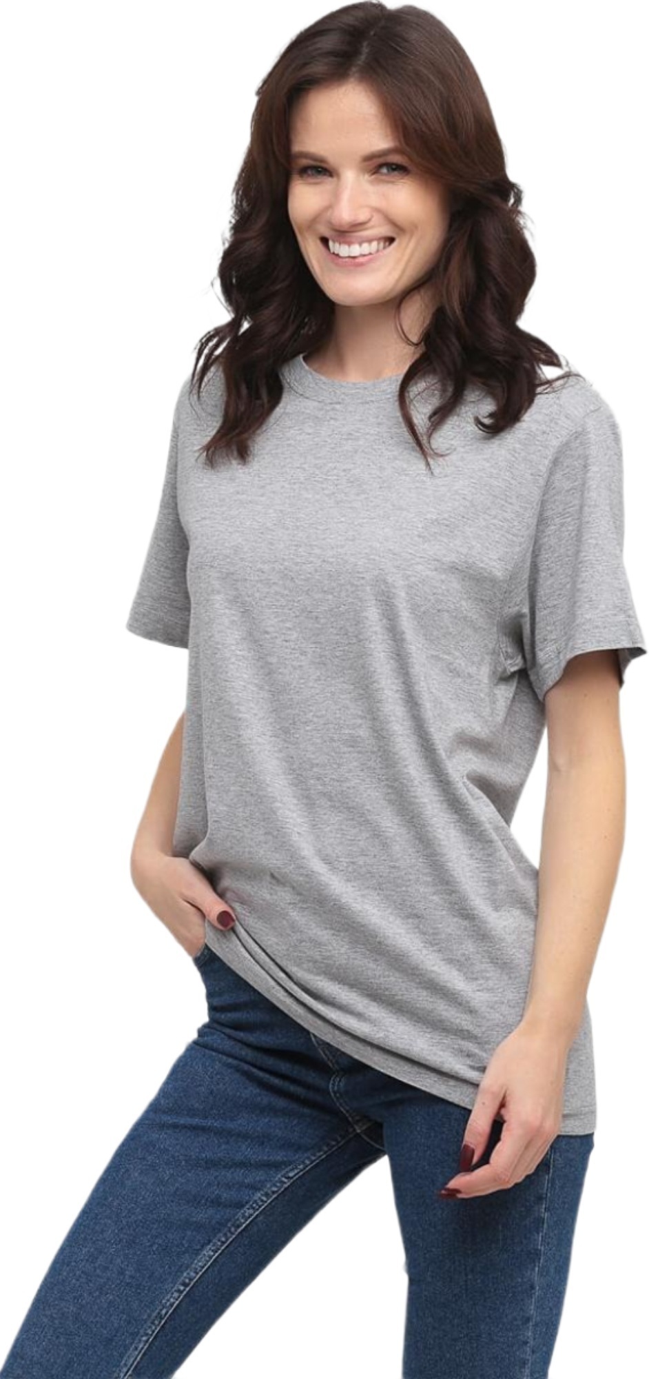 Футболка женская хлопковая Stedman ST2000W-GYH M серый меланж фото 1