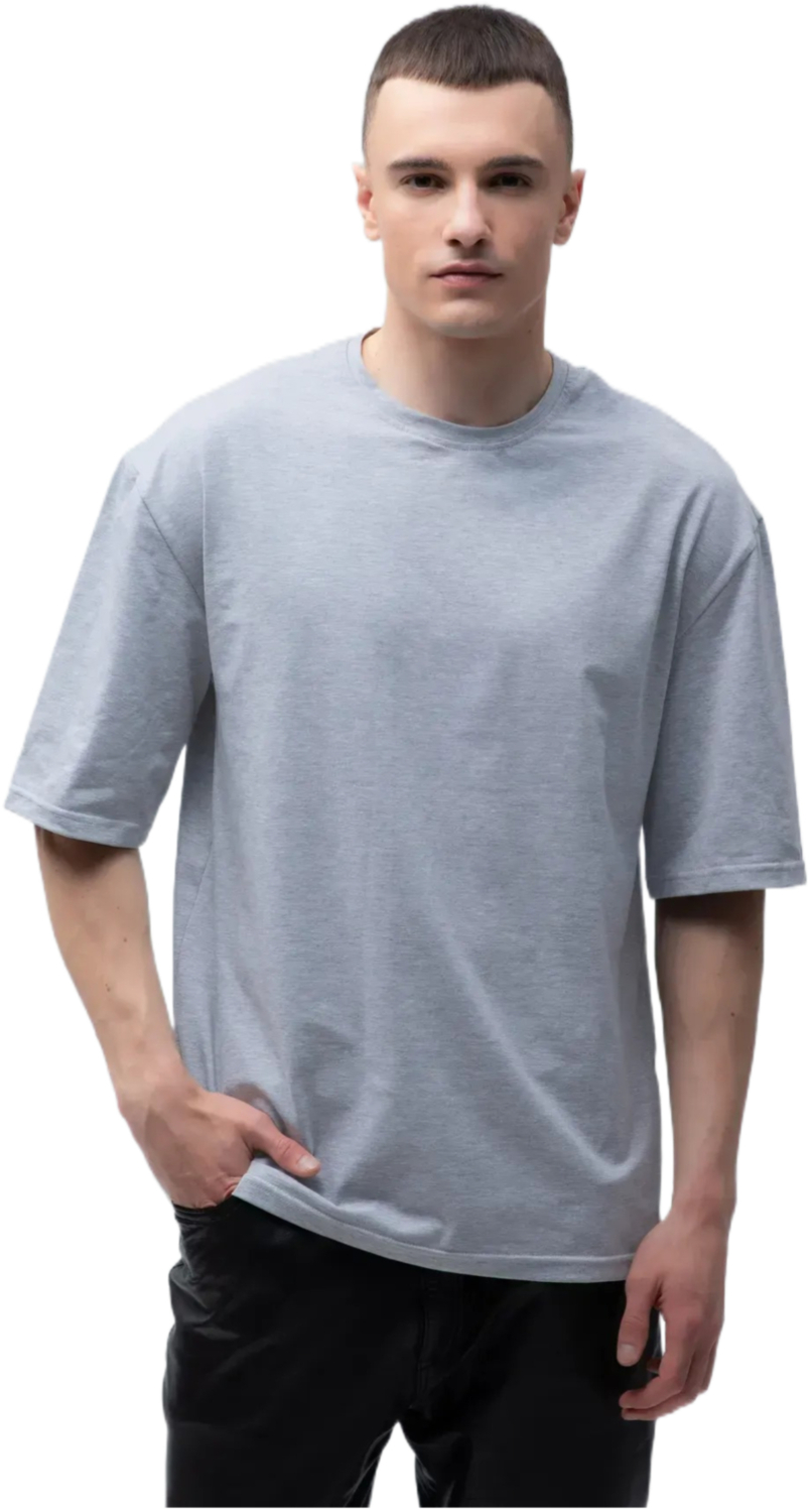 Футболка мужская хлопковая Ray U0104M-Grey Heather 2XL/3XL серый меланж