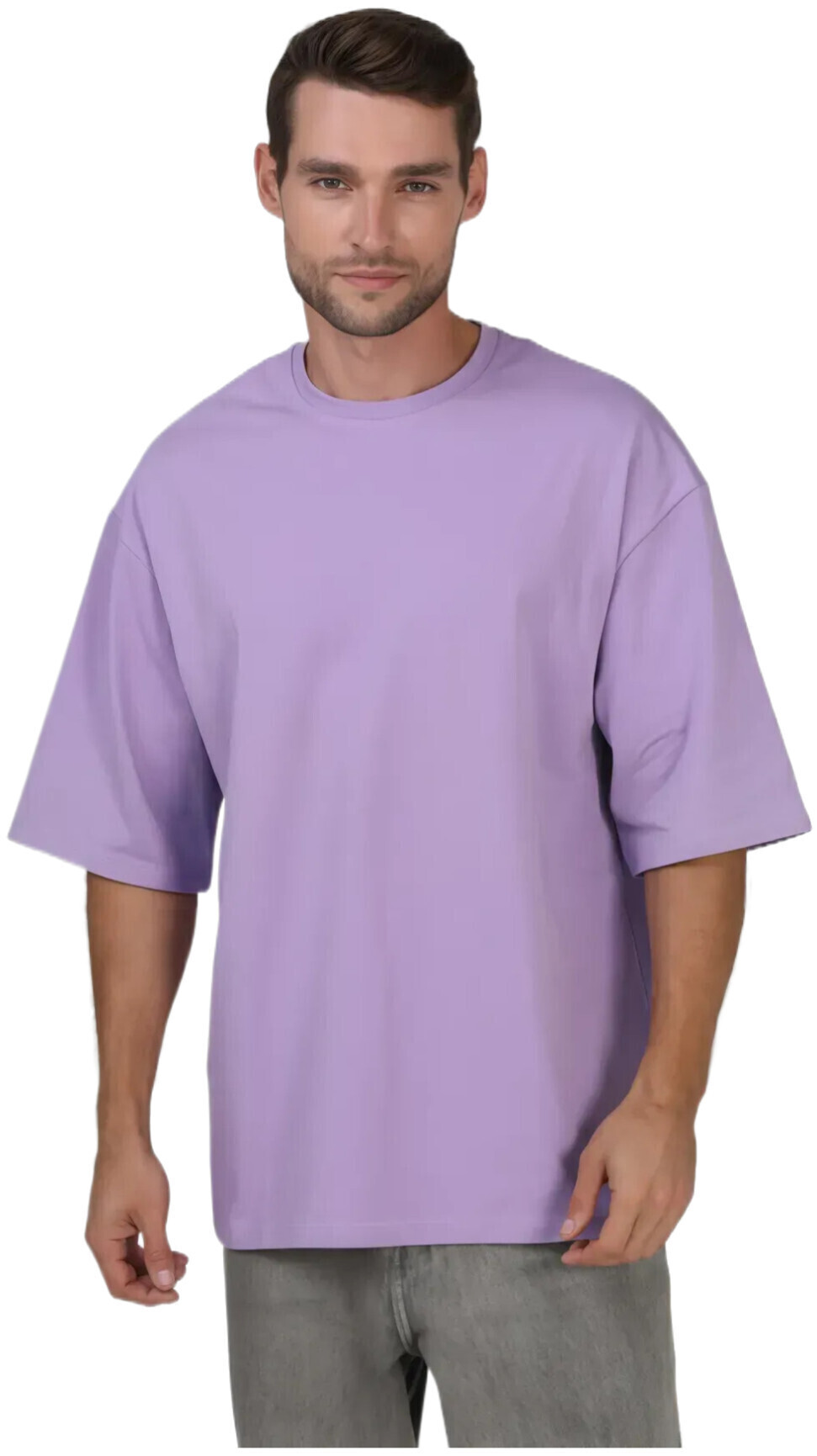 Футболка мужская хлопковая Ray U0104M-Lilac L/XL лиловая фото 1