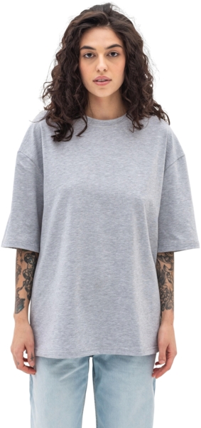Футболка женская хлопковая Ray U0104W-Grey Heather S/M серый меланж фото 