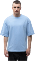 Футболка чоловіча бавовняна Ray Oversize U0104M-Sky Blue S/M блакитна