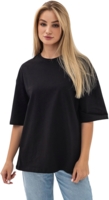 Футболка женская хлопковая Ray U0104W-Black L/XL черная