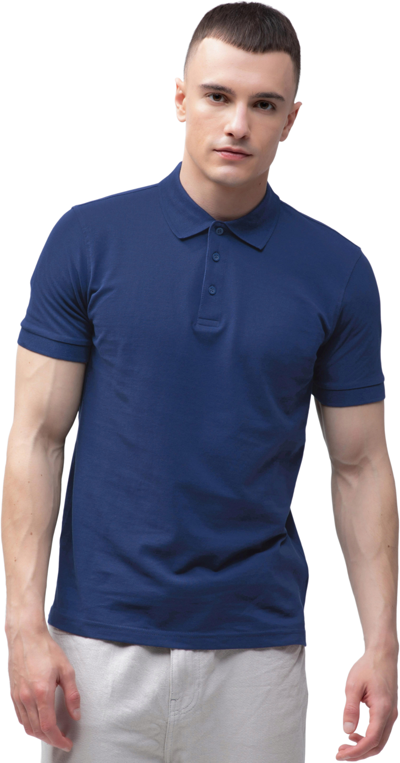 Поло чоловіче бавовняне Stedman Lux ST9060-NAV XL темно-синє