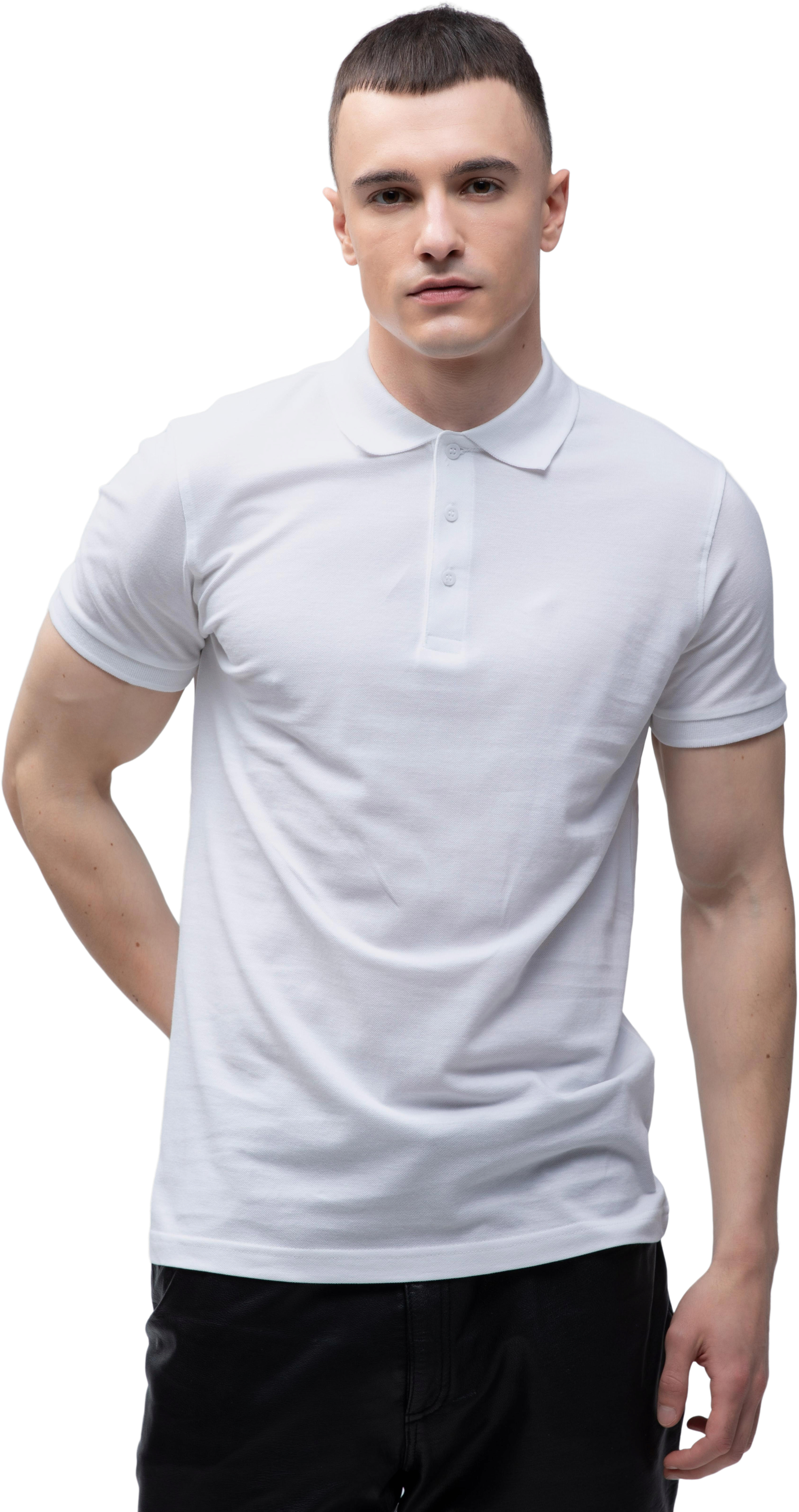 Поло чоловіче бавовняне Stedman ST9060-WHI 3XL білефото1