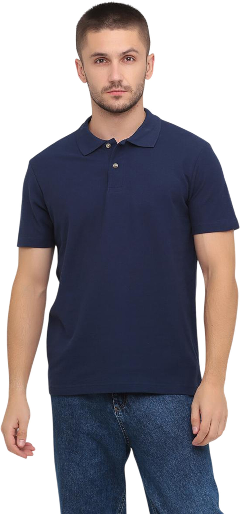 Поло чоловіче бавовняне Stedman ST3000-NAV M темно-синєфото1