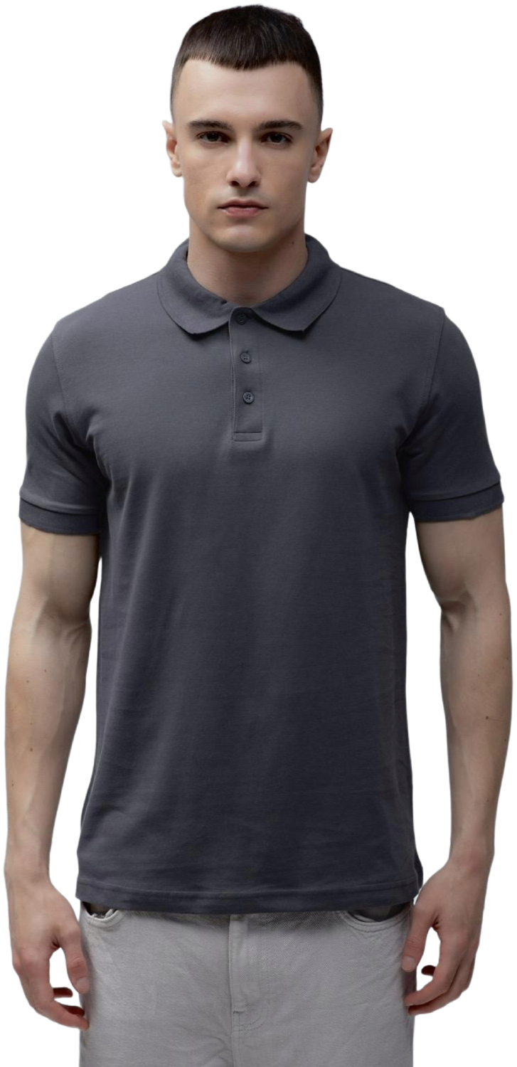 Поло чоловіче бавовняне Stedman ST9060-SLG S темно-сіре