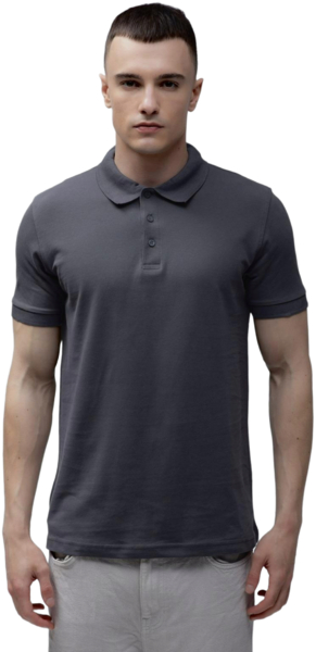 Поло чоловіче бавовняне Stedman ST9060-SLG L темно-сірефото