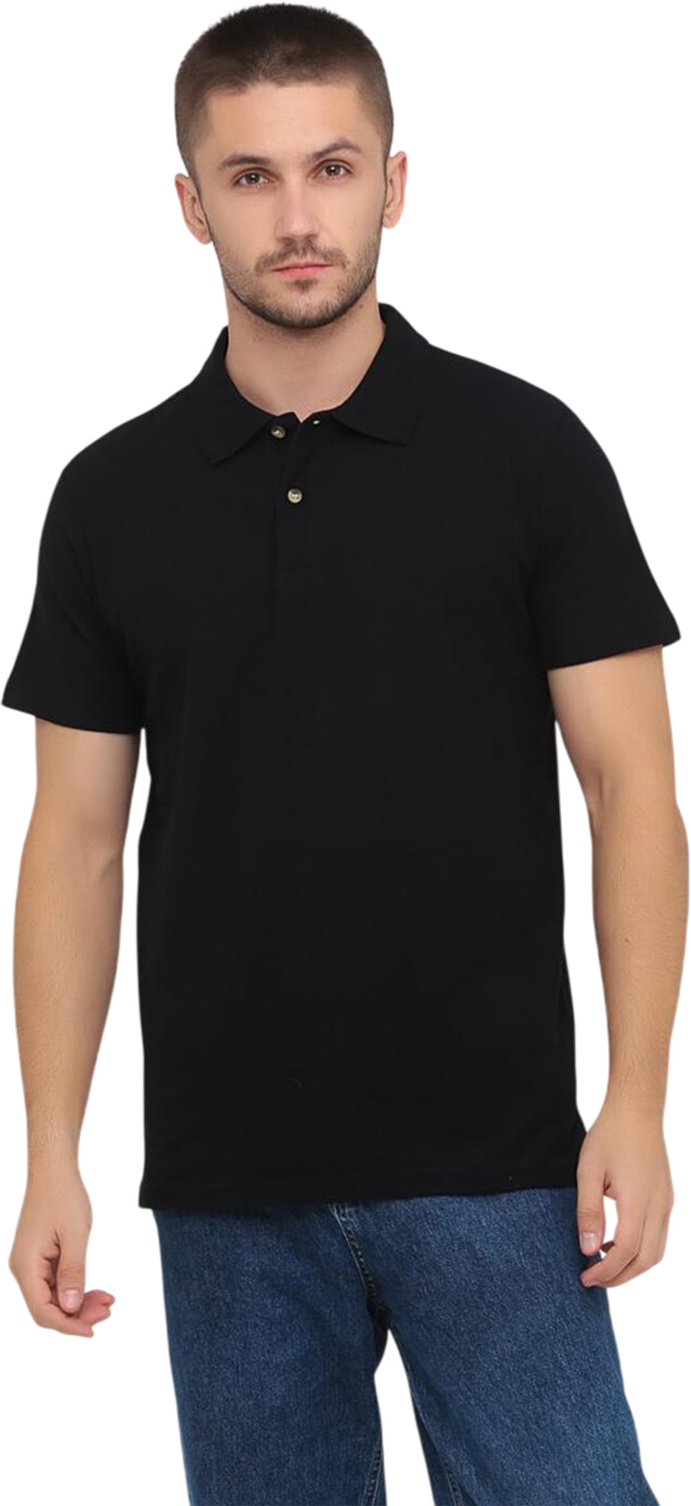 Поло чоловіче бавовняне Stedman ST3000-BLO M чорнефото1