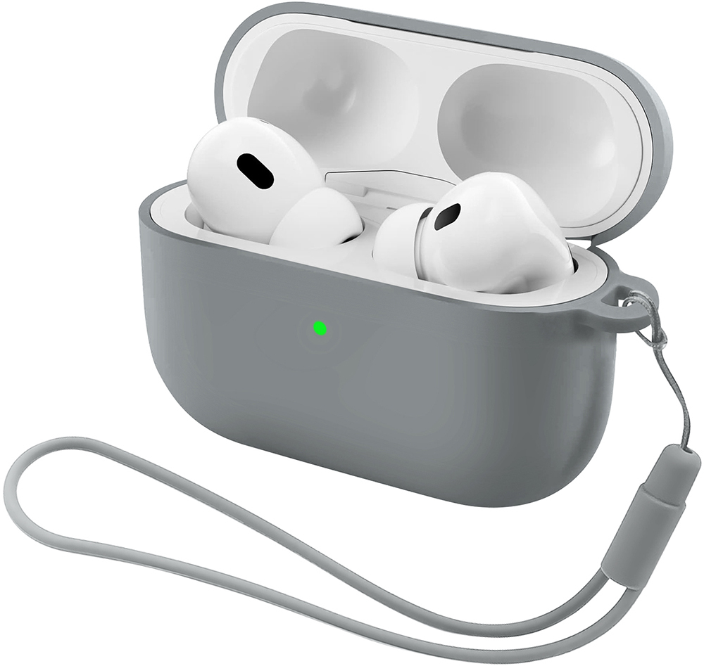 Чехол ArmorStandart Silicone Case with straps для Apple Airpods Pro 3 Grey (ARM88295) фото 1