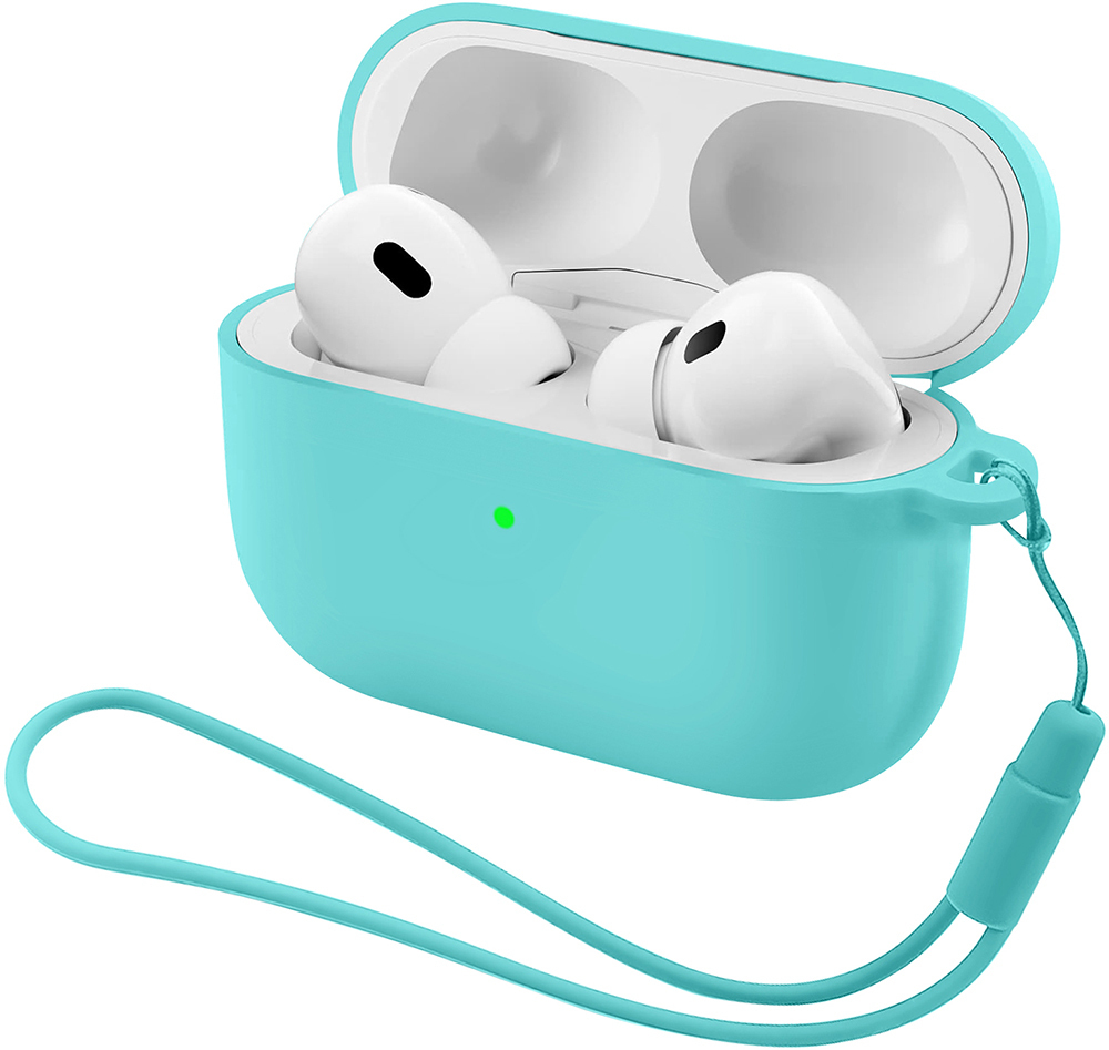 Чехол ArmorStandart Silicone Case with straps для Apple Airpods Pro 3 Mint (ARM88296) фото 1