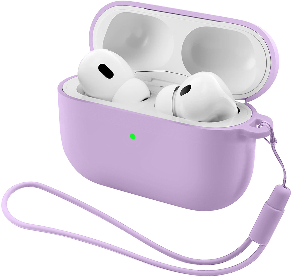 Чехол ArmorStandart Silicone Case with straps для Apple Airpods Pro 3 Pink Purple (ARM88298) фото 1