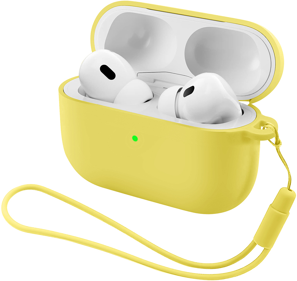 Чехол ArmorStandart Silicone Case with straps для Apple Airpods Pro 3 Yellow (ARM88303) фото 1