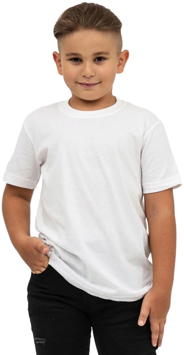 Футболка дитяча бавовняна Stedman Classic-T Kids ST2200M-WHI L (146-152 cm) білафото1