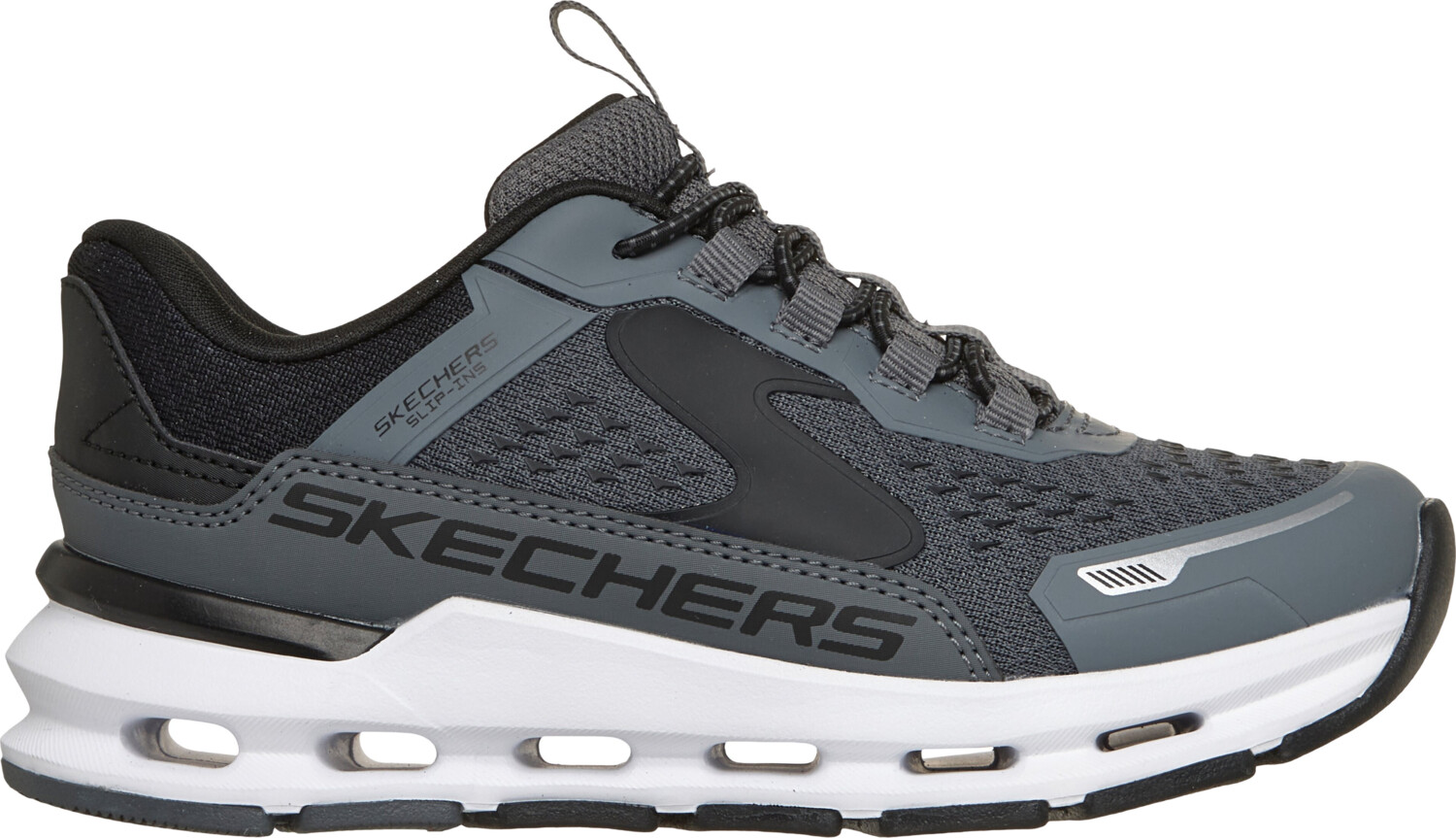Кроссовки для мальчиков Skechers Glide-Step Plus 404203L CCBK 37 (5 US) серые