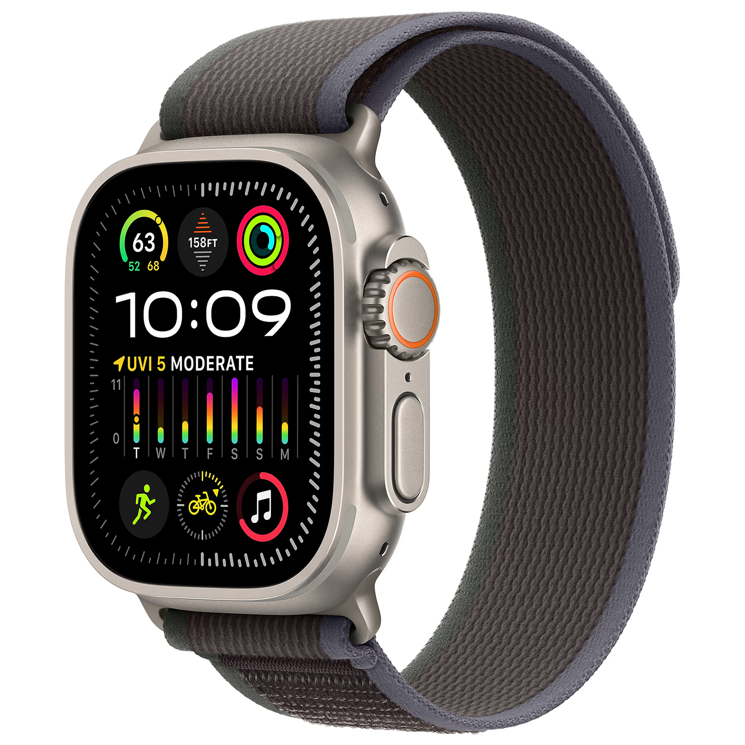 Ремінець ArmorStandart Trail Loop для Apple Watch 42 (Series 11-10)/41/40/38 Blue Black (ARM74225)фото1