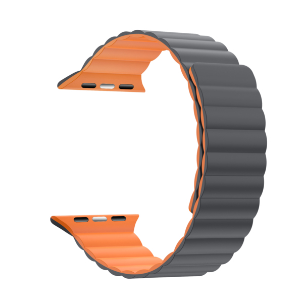 

Ремешок ArmorStandart MagLink для Apple Watch 49/46/45/44/42 (Series 1-3) Grey Orange (ARM86935)