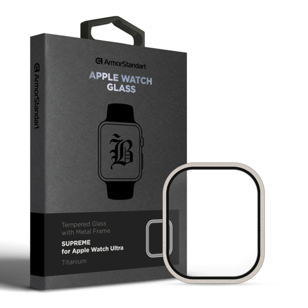 

Защитное стекло ArmorStandart Supreme BI Metal Frame для Apple Watch Ultra 49 mm Titanium (ARM78298)