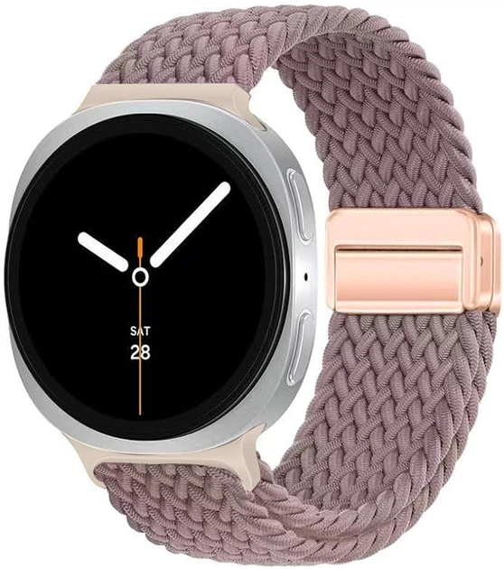 Ремінець ArmorStandart Braided Solo Loop для Samsung Watch 8 / 8 Classic (20x113 mm) Dusty Rose (ARM87354)фото1