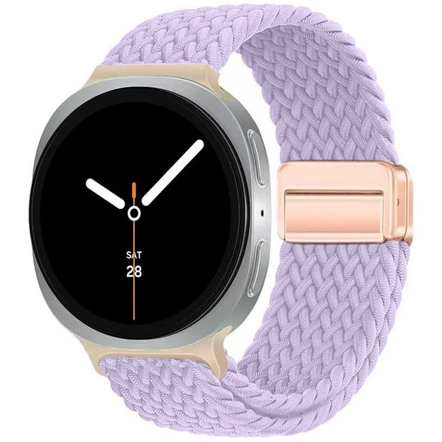 Ремінець ArmorStandart Braided Solo Loop для Samsung Watch 8 / 8 Classic (20x113 mm) Lilac (ARM87355)фото1