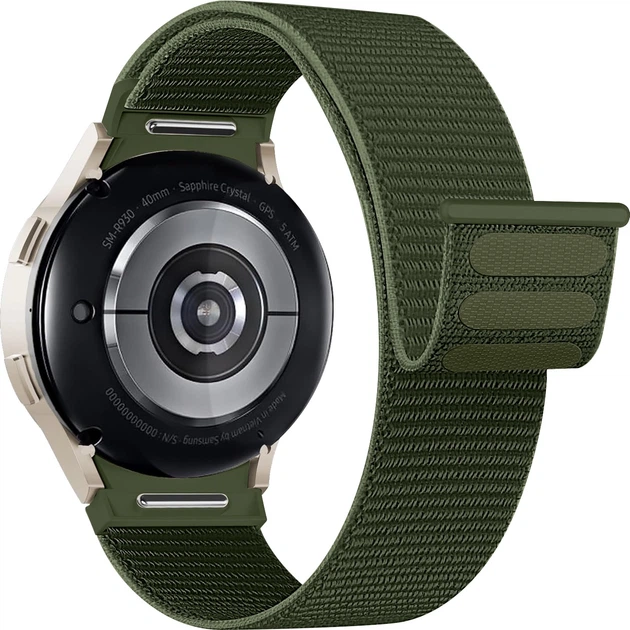 Ремешок ArmorStandart Nylon Band Samsung Watch 8 / 8 Classic (20x113 mm) Khaki (ARM87364) фото 1