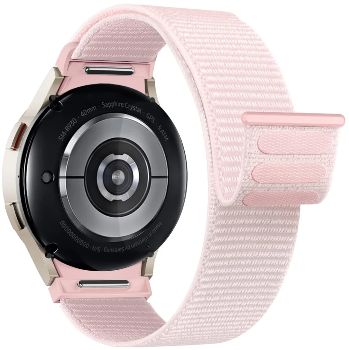 Ремінець ArmorStandart Nylon Band Samsung Watch 8 / 8 Classic (20x113 mm) Light Pink (ARM87365)фото1