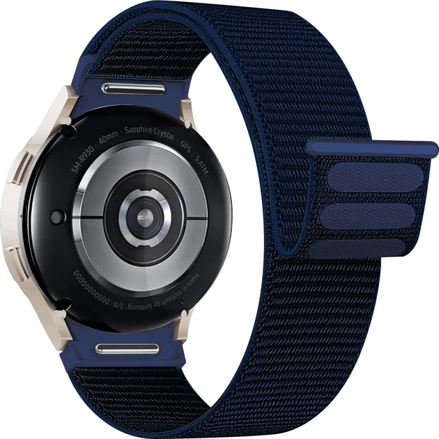 Ремінець ArmorStandart Nylon Band Samsung Watch 8 / 8 Classic (20x113 mm) Dark Blue (ARM87367)фото1